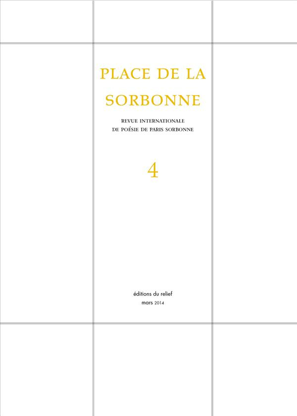 PLACE DE LA SORBONNE N 4