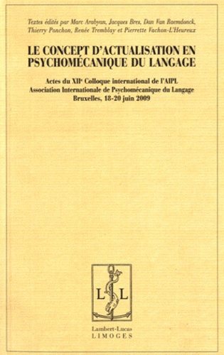 Le concept d'actualisation en psychomécanique du langage