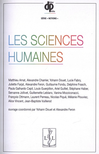 Les sciences humaines