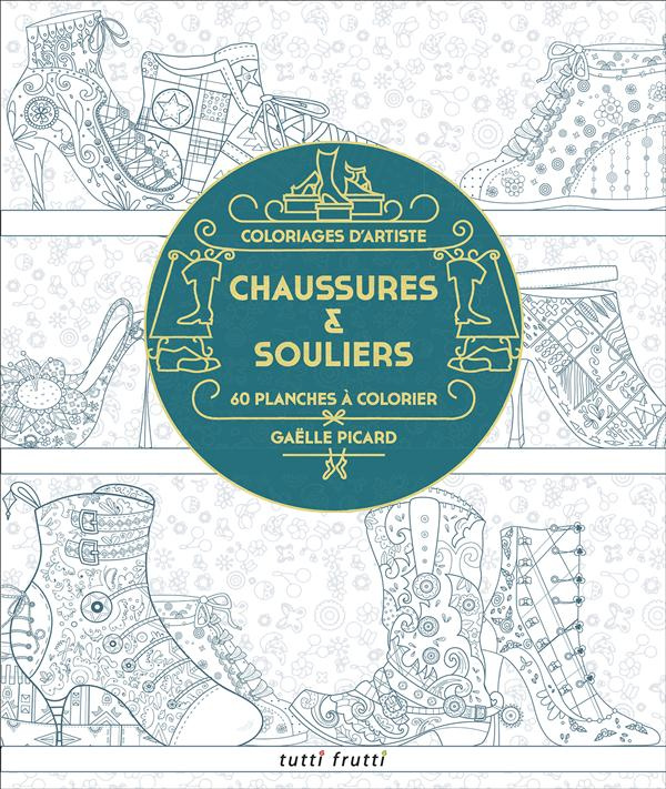 Chaussures et souliers - 60 planches à colorier