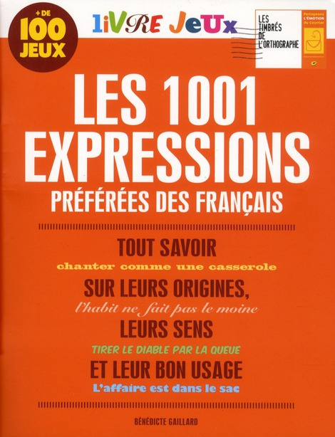 Les 1001 expressions préférées des Français. Livre jeux