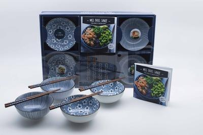 Mes bols santé, poke bowls et buddha bowls. Avec un livre de 24 recettes, 4 bols en céramique, 4 pai