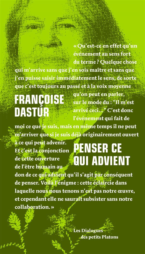 Penser ce qui advient