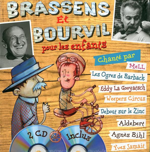 COFFRET BRASSENS ET BOURVIL POUR LES ENFANTS (2 LIVRES CD)