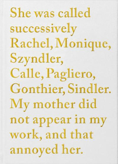 ELLE S'EST APPELEE SUCCESSIVEMENT RACHEL, MONIQUE, SZYNDLER, CALLE, PAGLIERO, GONTHI - VERSION ANGLA