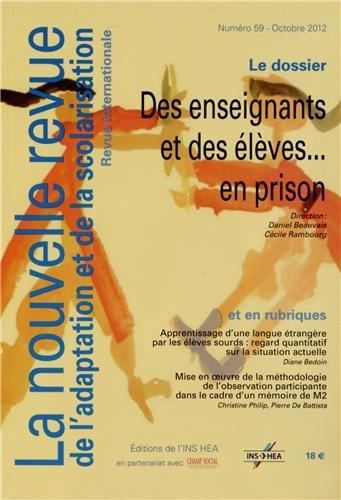 La nouvelle revue de l'adaptation et de la scolarisation N° 59, Octobre 2012 : Des enseignants et de