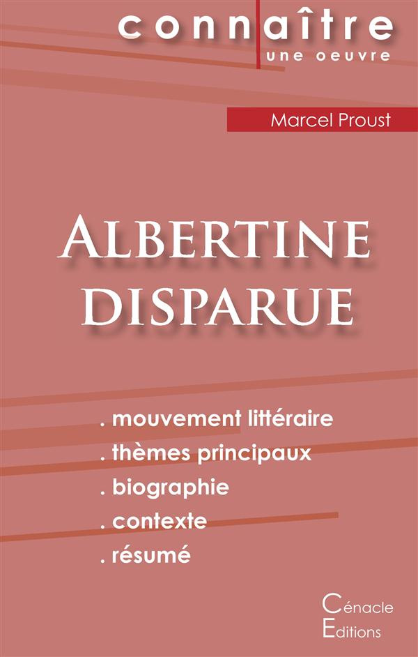 Albertine disparue. Fiche de lecture