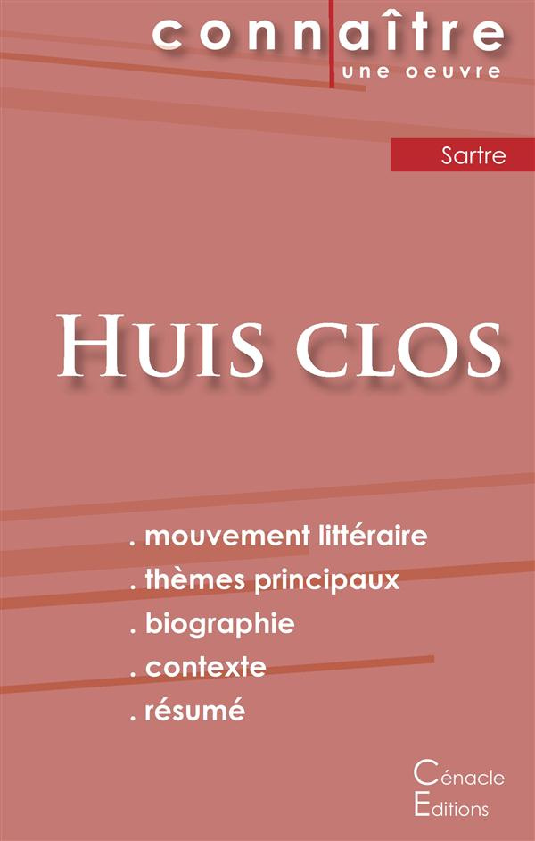 Huis-clos. Analyse littéraire de référence et résumé complet