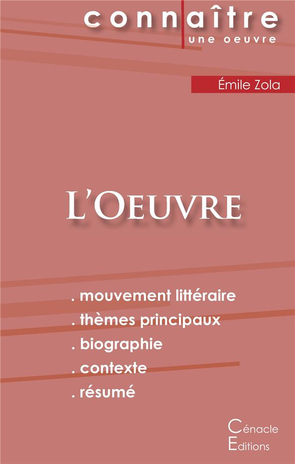 L'Oeuvre. Fiche de lecture