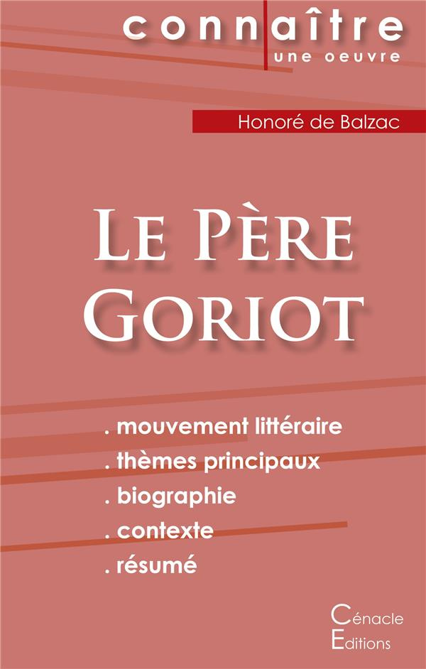 Le Père Goriot. Fiche de lecture