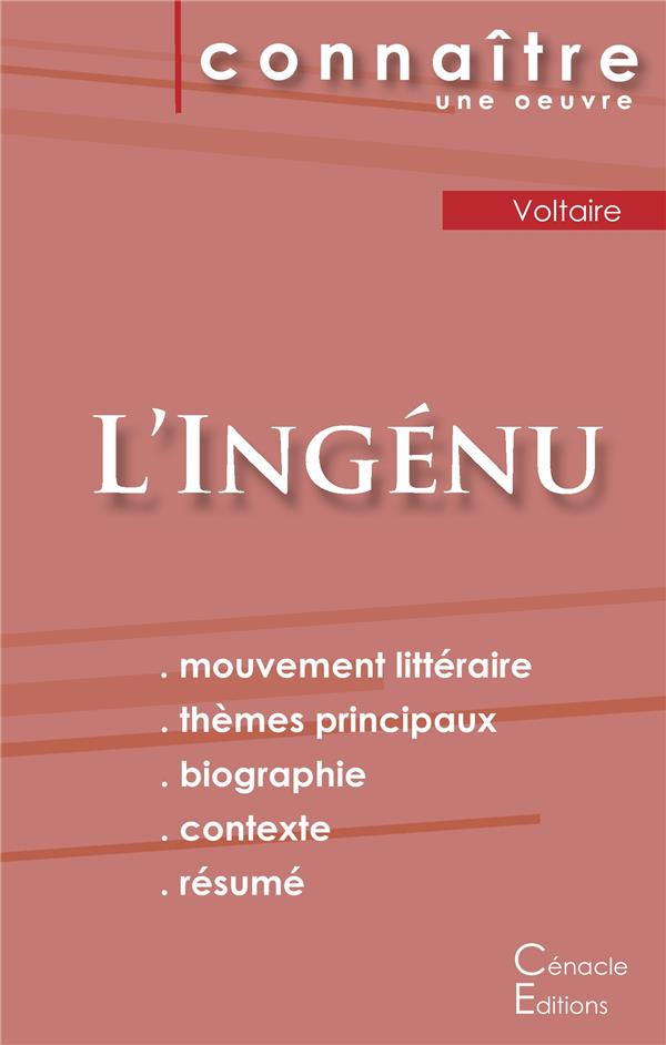 FICHE DE LECTURE L'INGENU DE VOLTAIRE (ANALYSE LITTERAIRE DE REFERENCE ET RESUME COMPLET)