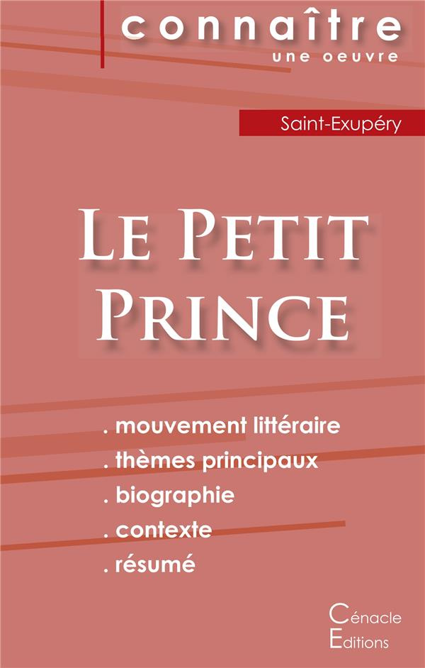 Le Petit Prince. Fiche de lecture
