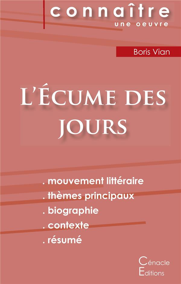 L'écume des jours. Fiche de lecture