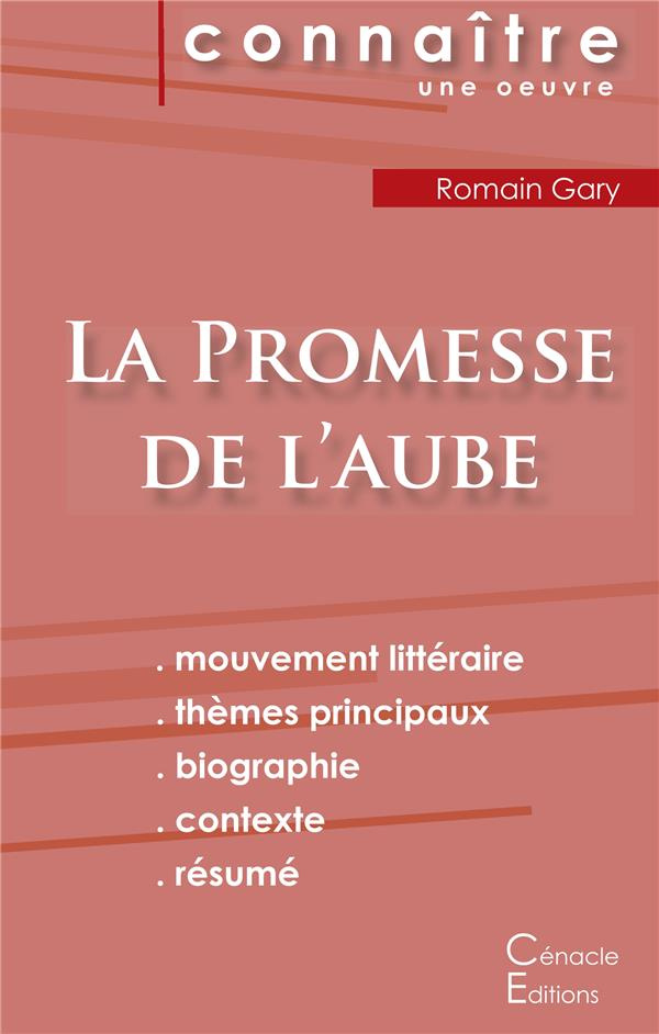 La promesse de l'aube. Fiche de lecture