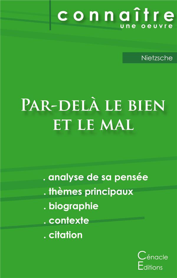 Par-delà le bien et le mal. Fiche de lecture