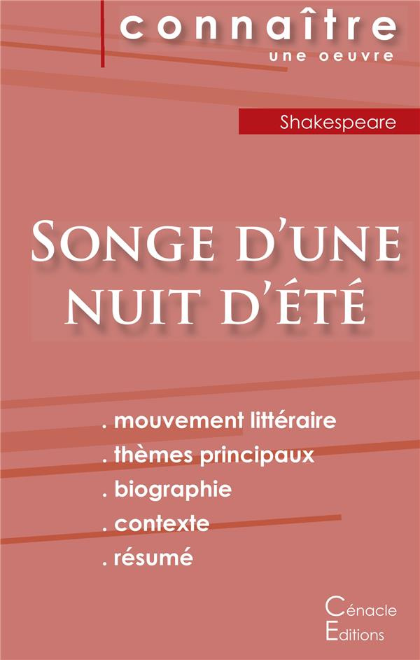 Songe d'une nuit d'été. Fiche de lecture
