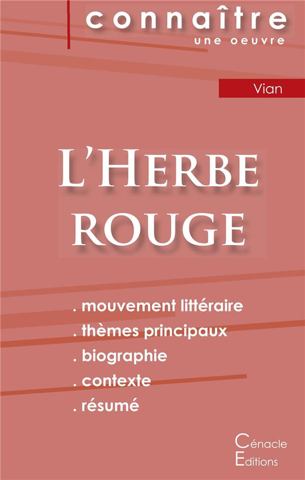 L'Herbe rouge. Fiche de lecture