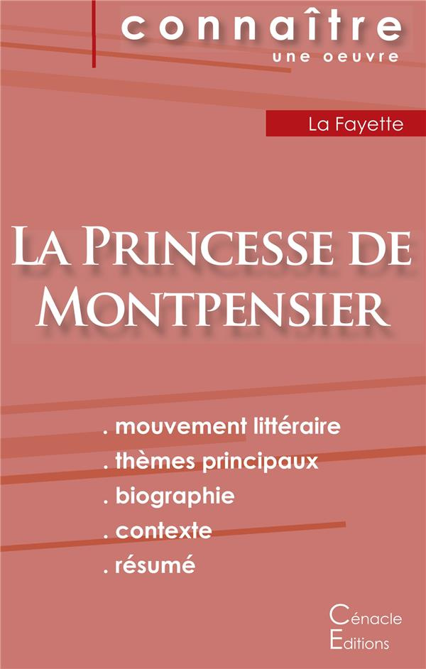 La princesse de Montpensier. Fiche de lecture