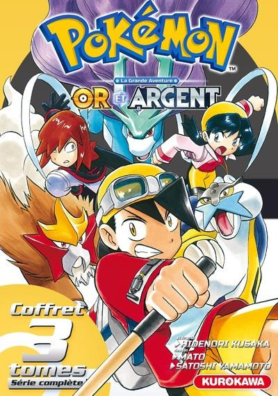 Pokémon la grande aventure, or et argent : Coffret en 3 volumes : Tomes 1 à 3