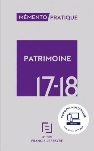 Patrimoine. Edition 2017-2018