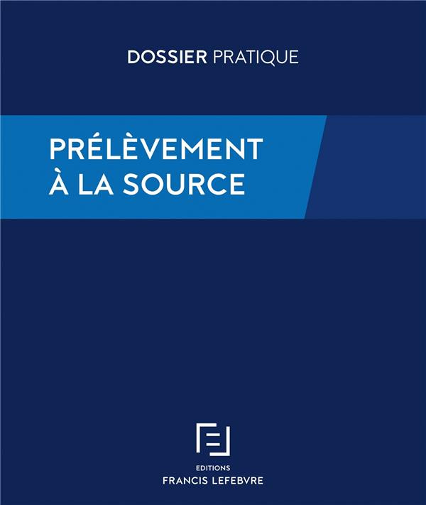 Le prélèvement à la source