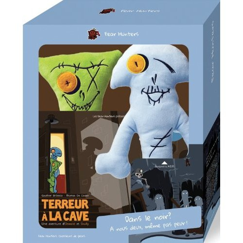 Dans le noir ? A nous deux, même pas peur. Coffret avec deux peluches et une histoire