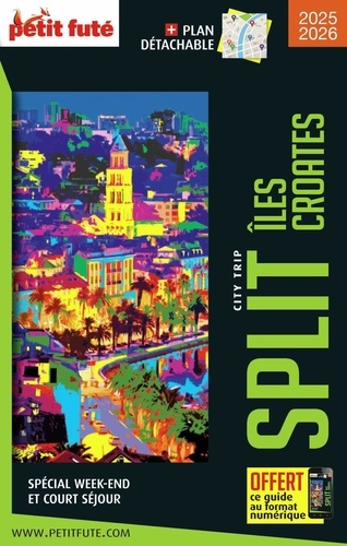 Split. Iles croates, Edition 2025-2026, avec 1 Plan détachable
