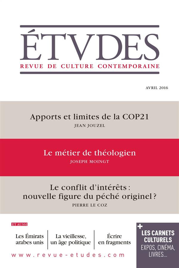 Etudes N° 4226, Avril 2016