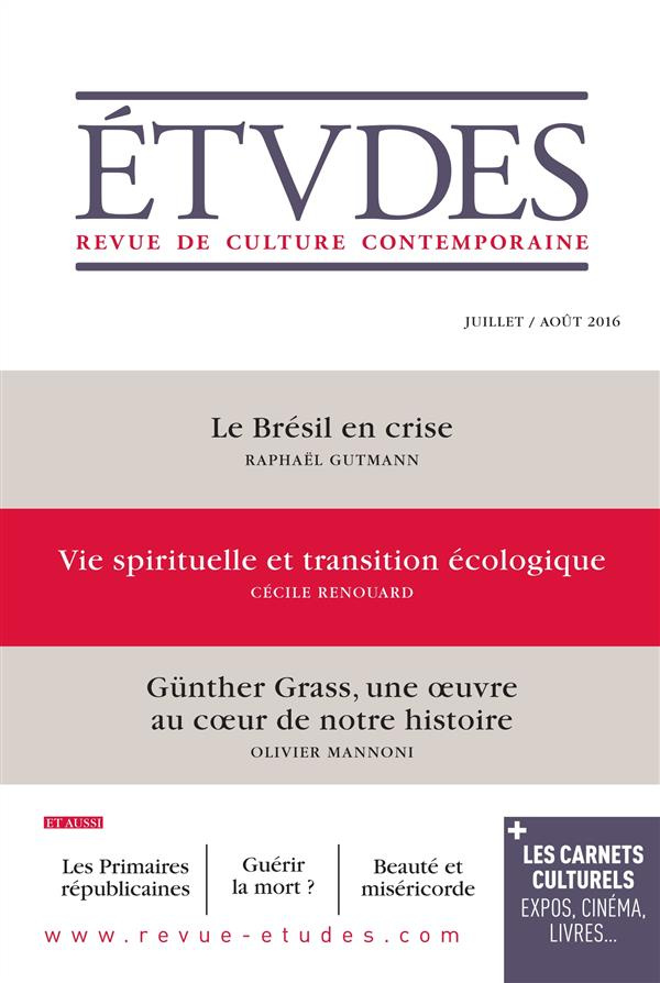Etudes N° 4229, juillet-août 2016