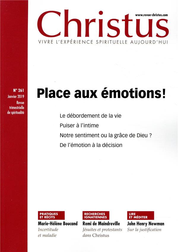 Christus N° 261, janvier 2019 : Place aux émotions !