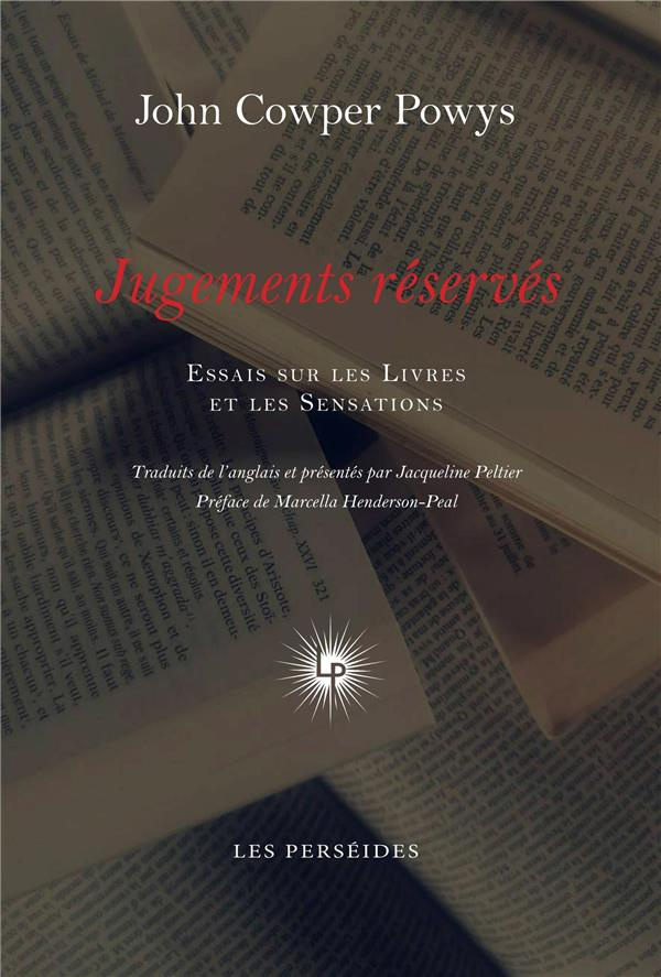 Jugements réservés. Essais sur les livres et les sensations