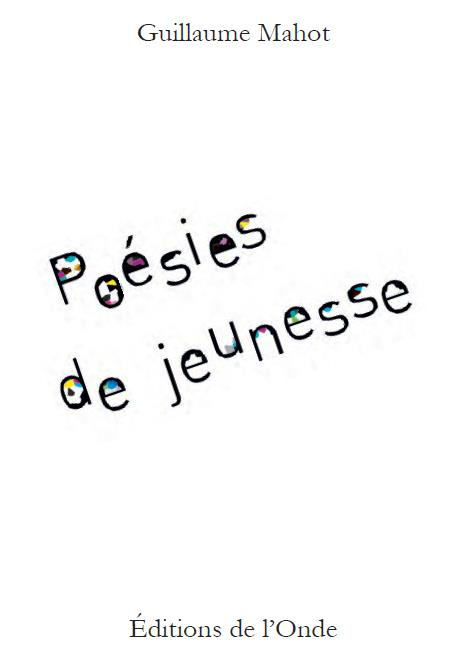 Poésies de jeunesse