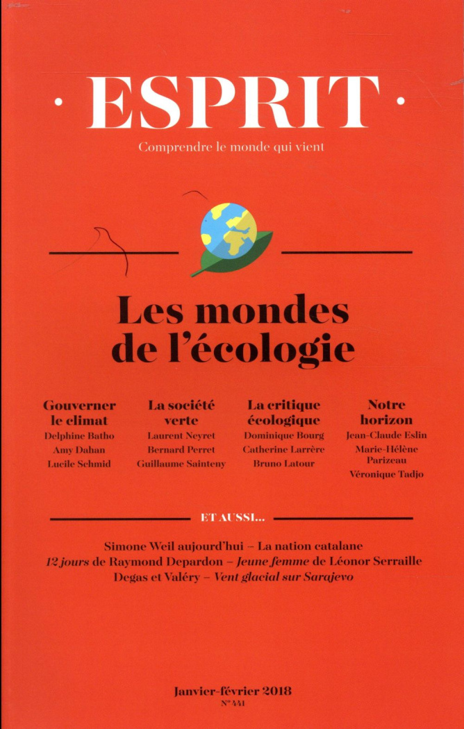 Esprit N° 441, Janvier-février 2018 : Les mondes de l'écologie