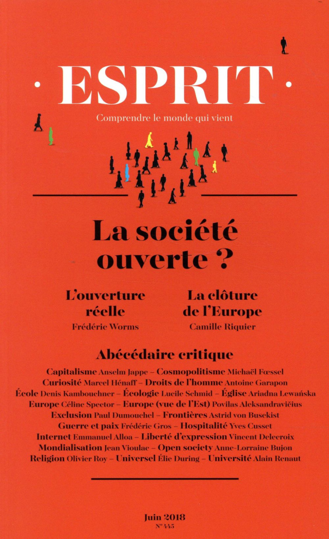 Esprit N° 445, juin 2018 : La société ouverte ?