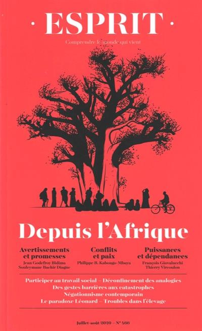 Esprit N° 466, juillet-août 2020 : Depuis l'Afrique