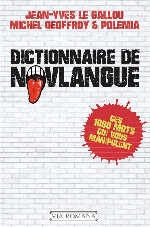 Dictionnaire de novlangue. Ces 1000 mots qui vous manipulent