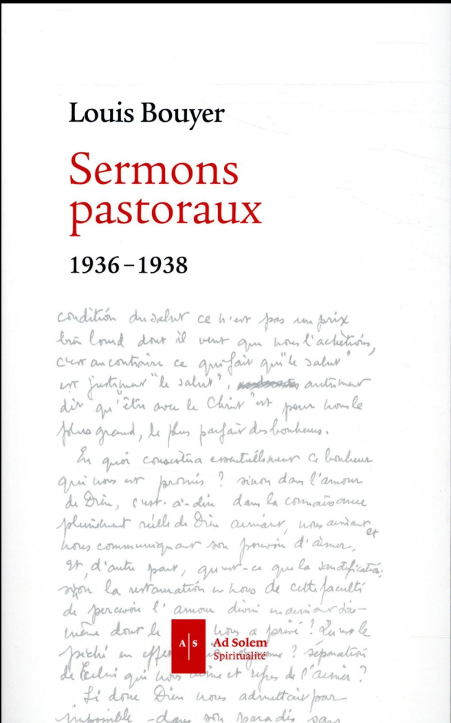 Sermons pastoraux. 1936-1938