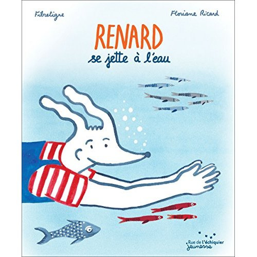 Renard se jette à l'eau