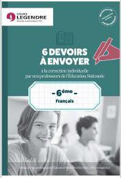 6ème Français 6 devoirs à envoyer. Devoirs à adresser à la correction