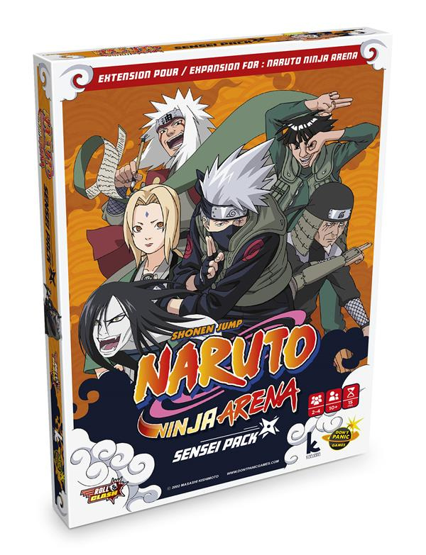 NARUTO NINJA ARENA EXTENSION SENSEI / JEU DE SOCIETE / 10 / 2-6 JOUEURS / 15 MINUTES