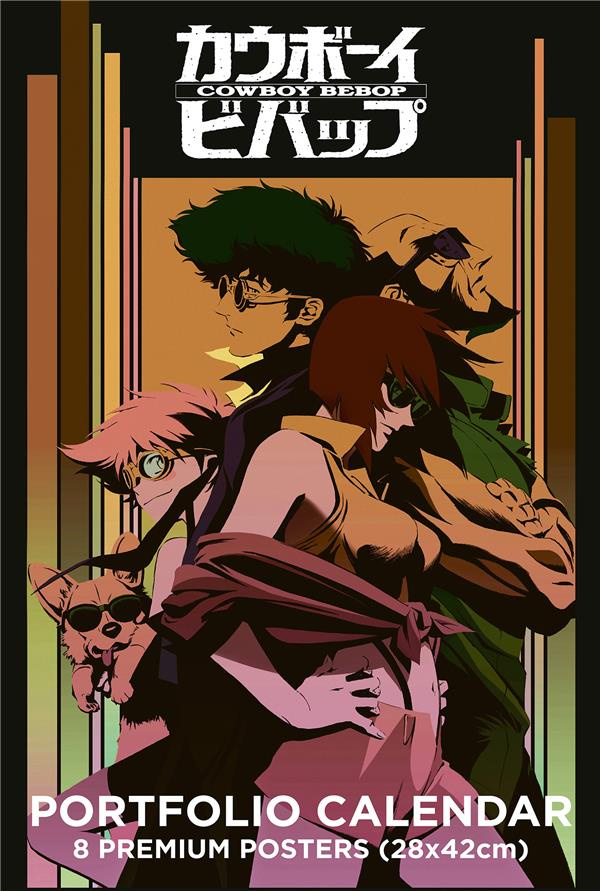 Portfolio calendar Cowboy Bebop. 8 premium posters, de janvier à décembre, Edition 2023, Edition bil