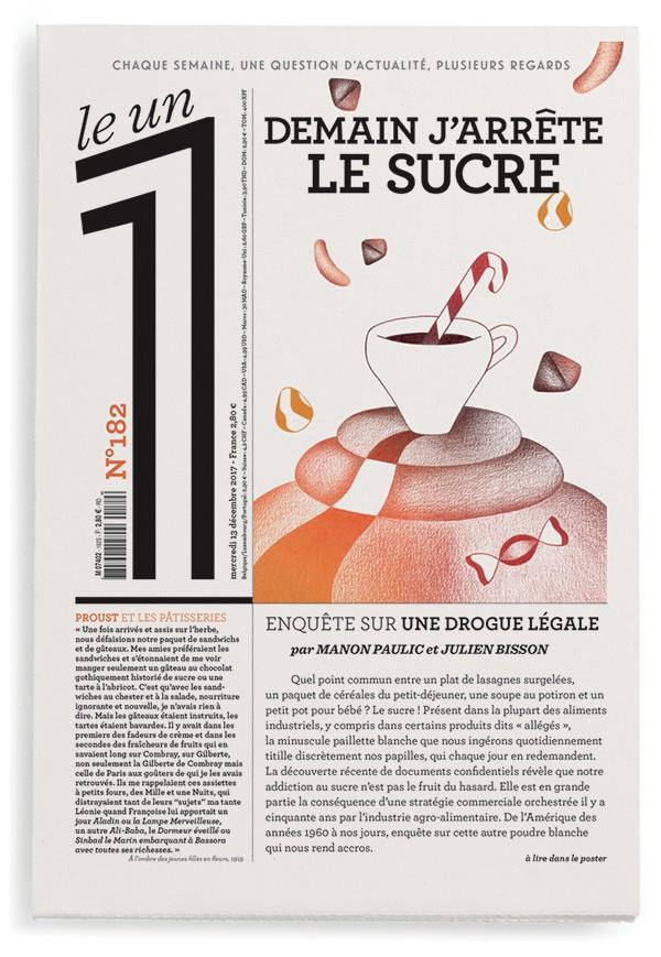Le 1 N° 182, Mercredi 19 décembre 2017 : Demain, j'arrête le sucre