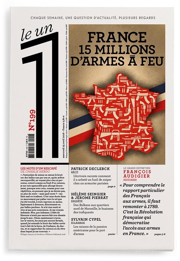 Le 1 N°199, mercredi 25 avril 2018 : France, 15 millions d'armes à feu