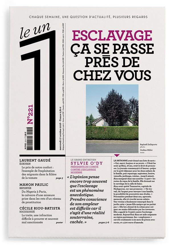 Le 1 N° 221, Mercredi 17 octobre 2018 : Esclavage. Ca se passe près de chez vous