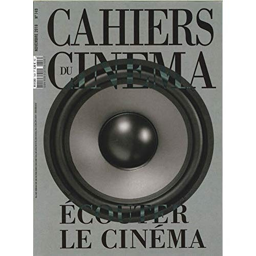 Cahiers du cinéma N° 749, novembre 2018