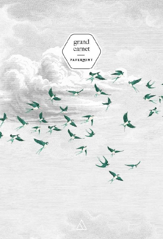 Grand Carnet PaperMint Swallow Cloud vert