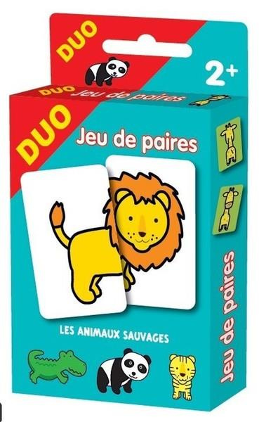 LES ANIMAUX SAUVAGES - JEU DE PAIRES - CARTES DUO