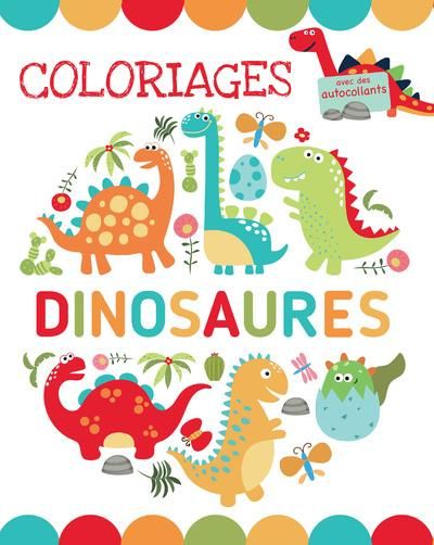 Coloriages dinosaures. Avec des autocollants