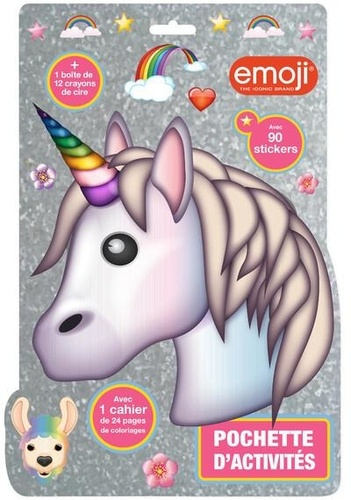Emoji licorne. Pochette d'activités