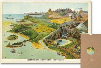 CARTE GEOGRAPHIE ILLUSTREE - GEOGRAPHIE NOSTALGIQUE